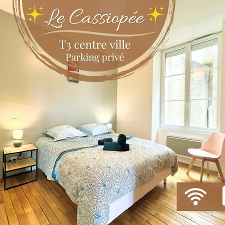 شقة Le Cassiopee ~ T3 Avec Parking Proche Centre